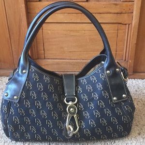 Dooney and Bourke Logo lock satchel